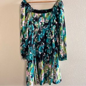 Vero Moda Nora Ash Balloon Sleeve Babydoll Dress Size Large NWT